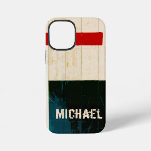 Funda Para iPhone 12 Mini Líneas y marcas rústicas de suelos de madera