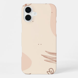 Funda Para iPhone 16 Plus Linktree Floral Colorido Marrón