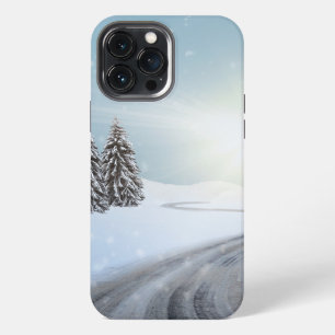 Funda Para iPhone 13 Pro Max Linterna de cabaña polo norte Navidad camino en la