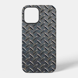 Funda Para iPhone 12 Lista oscura de aluminio con formas de rombo
