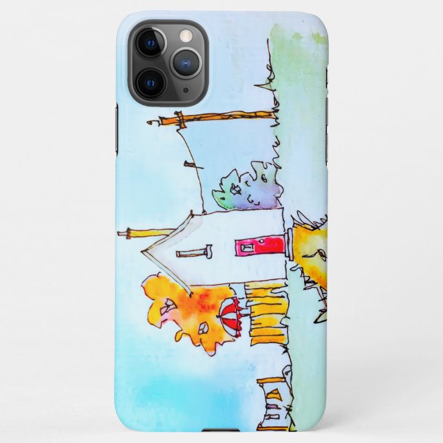 Funda Para iPhone Little House With Washing (Reverso)