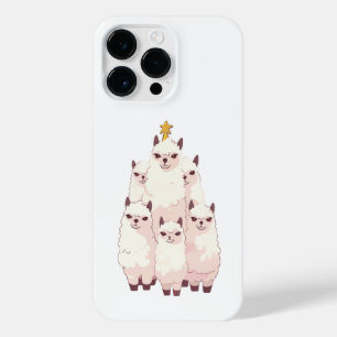 FUNDA PARA  iPhone 14 PRO MAX LLAMA CHRISTMAS TREE