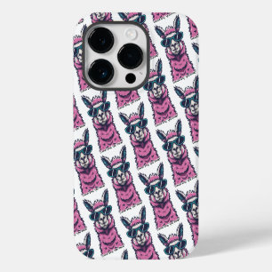 Funda Para iPhone 14 Pro Llama dice que tú Rock   Pose extravagante con gaf