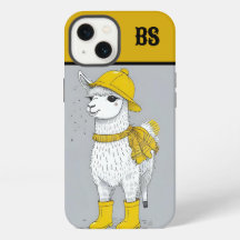 Llama Divertida con Botas de Lluvia – Humor de Pla