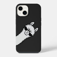 Llama Enojada Fiera Espiando Esquina Gafas de Sol