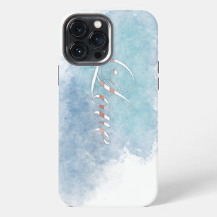 Funda Para iPhone 13 Pro Max Llamada de Amor Caligrafía Acuarela Pintura Arte A