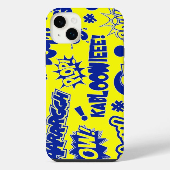 Funda Para iPhone Llamadas de Cómic Retro (Reverso)