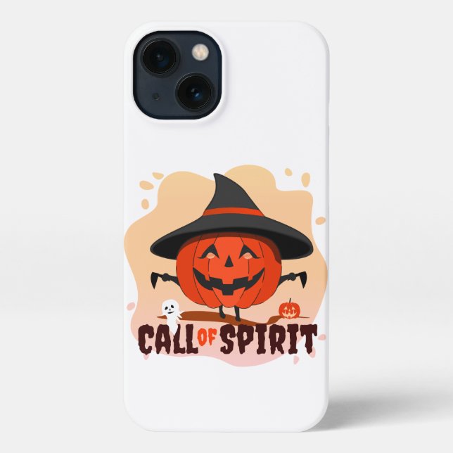 Funda Para iPhone Llamado de Espíritu de Halloween (Reverso )