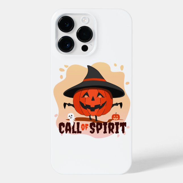 Funda Para iPhone Llamado de Espíritu de Halloween (Reverso)