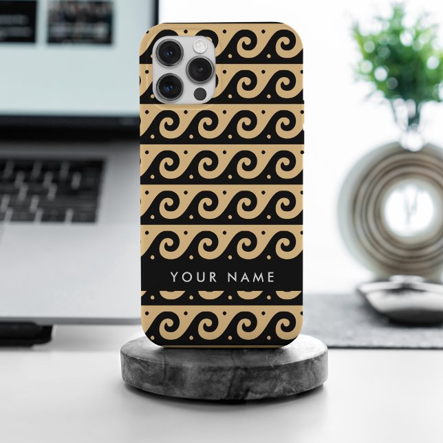 Funda Para iPhone Llave de malandrina griega, llave de ola, marrón,  (Subido por el creador)