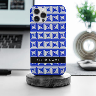 Llave Meandro Griego Azul, Tu Nombre, Personaliza