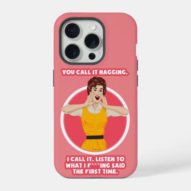 Funda Para iPhone Lo llamas regañar. (Reverso )