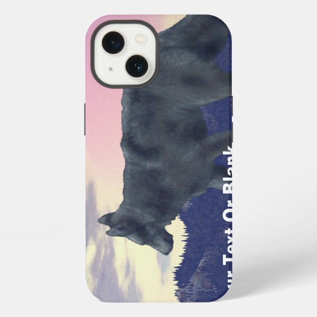 Funda Para iPhone Lobo de tierras altas (Reverso )