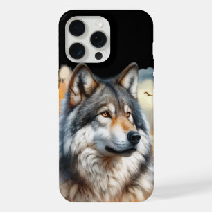 Lobo en colores de otoño: la belleza de la natural