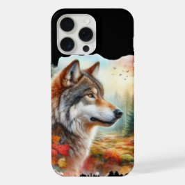 Lobo en el bosque: una impresionante mezcla de nat