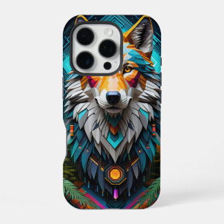 Funda Para iPhone 16 Pro Lobo Geo