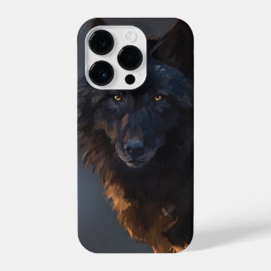 Funda Para iPhone 14 Pro Lobo negro