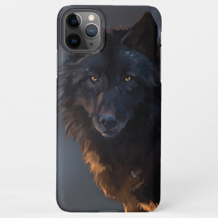 Funda Para iPhone 11Pro Max Lobo negro