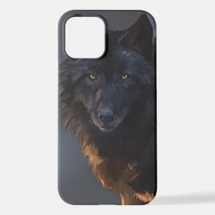 Funda Para iPhone 12 Lobo negro
