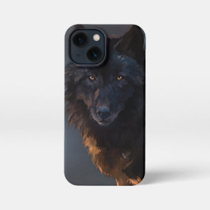 Funda Para iPhone 13 Mini Lobo negro