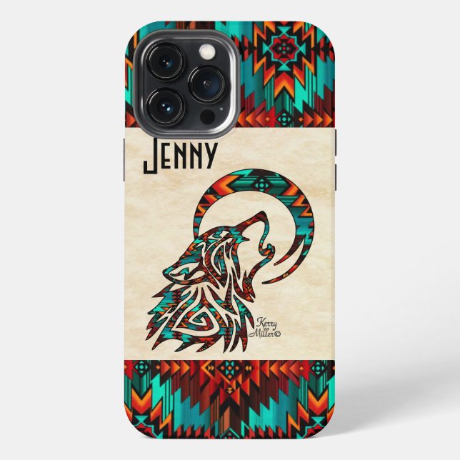 Funda Para iPhone Lobo Tribal (Reverso )