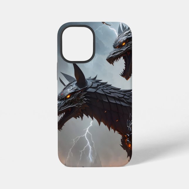 Funda Para iPhone Lobos Cyborg de Relámpago (Reverso )