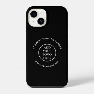 Funda Para iPhone 14 Logo Aquí Corporativo Profesional Empresa Negocios