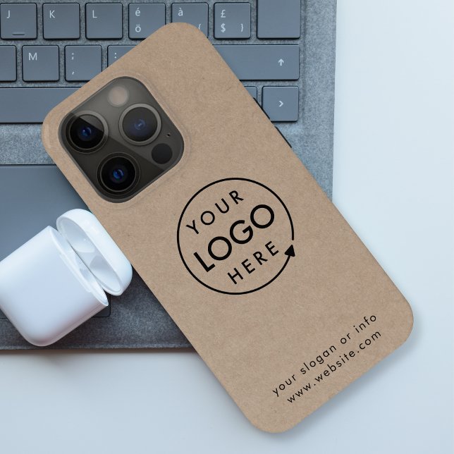 Funda Para iPhone Logo de Rustic Kraft | Empresa moderna (Subido por el creador)