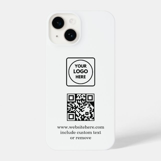 Funda Para iPhone Logo QR Code Business Promo iphone case (Reverso )
