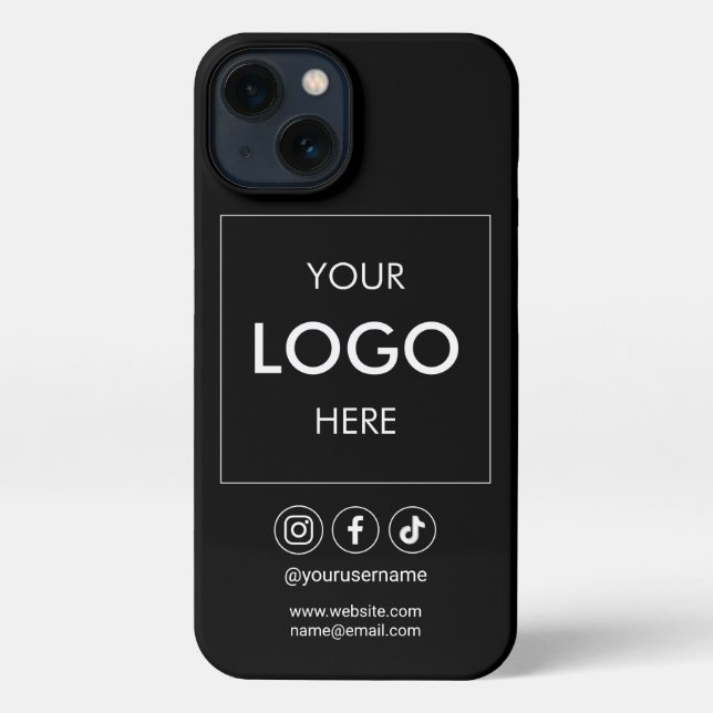 Funda Para iPhone Logo Social Media BusinessiPhone Funda (Reverso )