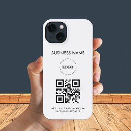 Logotipo comercial personalizado Código QR y promo