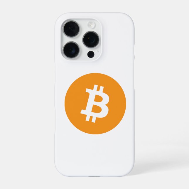 Funda Para iPhone Logotipo de criptografía de Bitcoin (Reverso)