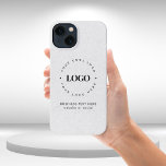 Logotipo de Personalizado de negocios de estilo Kr<br><div class="desc">Promociona tu negocio con este estuche para iPhone genial,  con fondo de estilo kraft,  logotipo personalizado y texto. Añade fácilmente tus detalles haciendo clic en la opción "personalizar".</div>