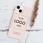 Funda Para iPhone 14 Logotipo profesional Rubor Pink<br><div class="desc">Añade tu logotipo.</div>
