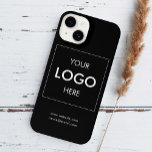 Funda Para iPhone 14 Logotipo Profesional Sencillo Negro<br><div class="desc">Añade tu logotipo.</div>