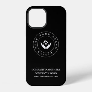 Funda Para iPhone 12 Logotipo y texto editables de estilista moderno