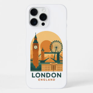 Funda Para iPhone 16 Pro Max Londres Vintage Inglaterra Viaje Retro