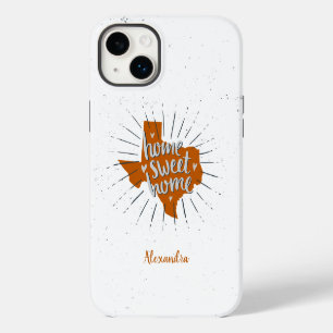 Funda Para iPhone 14 Plus Longhorn Naranja Quemada Hogar Dulce Hogar - Texas