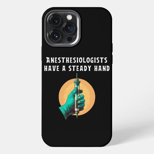 Funda Para iPhone Los anestesiólogos tienen anestesiología de mano f (Reverso )