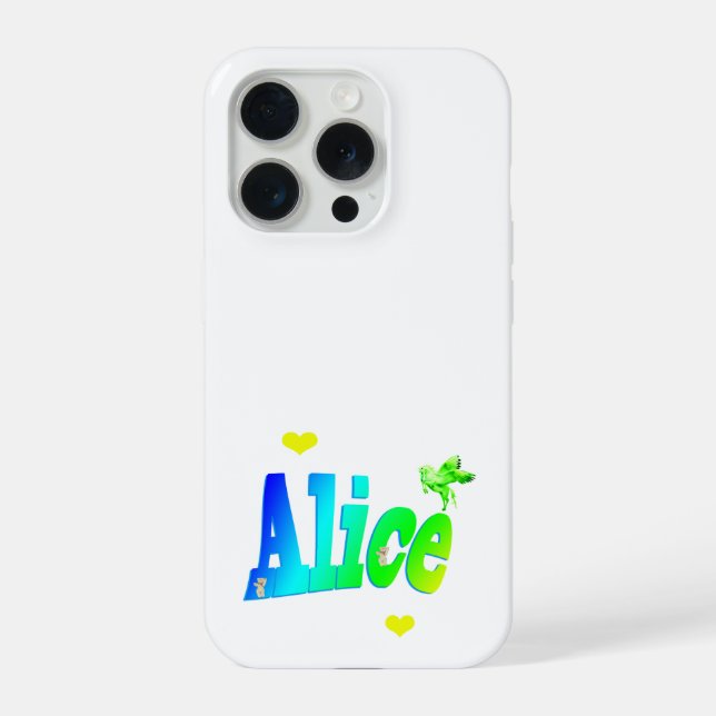 Funda Para iPhone Los Colores Para Alice, (Reverso )