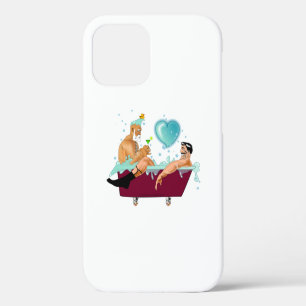 Funda Para iPhone 12 Pro Los dos hombres gay de SlipperyJoe aman el baño de