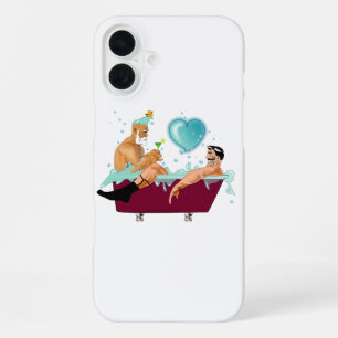 Funda Para iPhone 16 Plus Los dos hombres gay de SlipperyJoe aman el dibujo