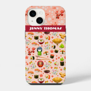 Funda Para iPhone 14 Los japoneses adoran el patrón de plato de pescado