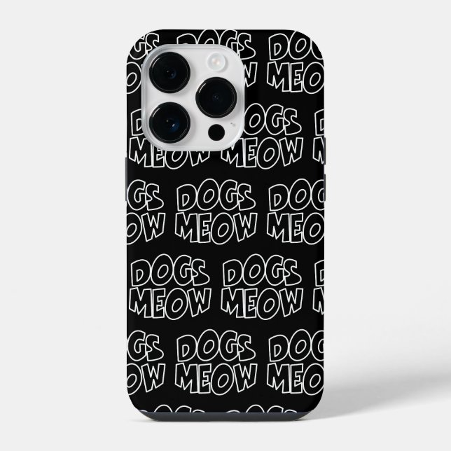 Funda Para iPhone Los perros maúllan (Reverso )
