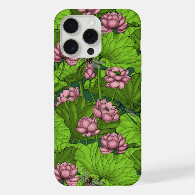 Funda Para iPhone Loto jardín (Reverso )
