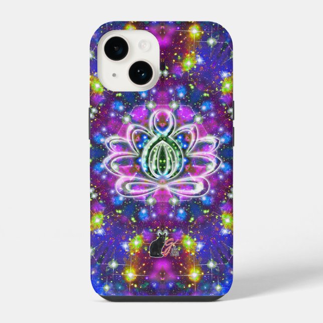 Funda Para iPhone Loto Zen Resplandeciente (Reverso )