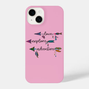 Funda Para iPhone 14 Love Explore Adventure Arrow Tribal Boho Design