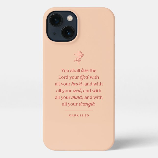 Funda Para iPhone Love the Lord Your God Christian (Reverso )