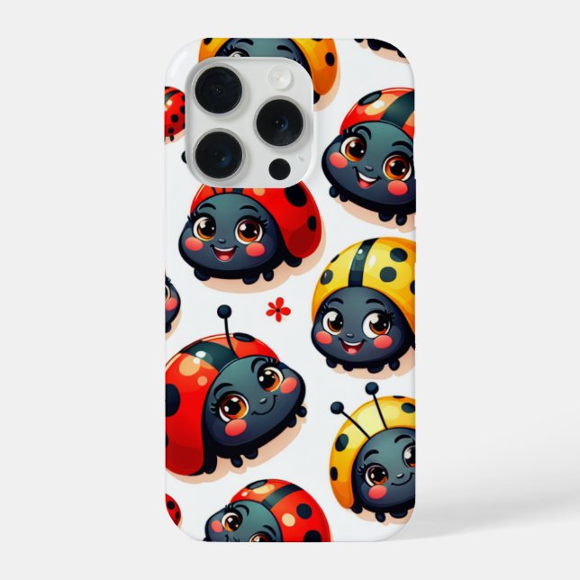 Funda Para iPhone Lovely Ladybugs (Reverso )