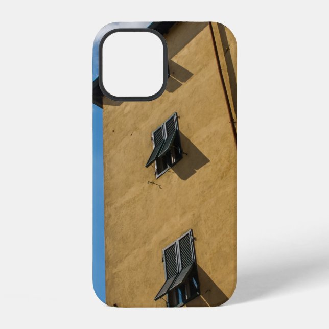 FUNDA PARA iPhone LOW ANGLE PHOTOGRAPHY OF BROWN LOUVER WINDOW (Reverso )